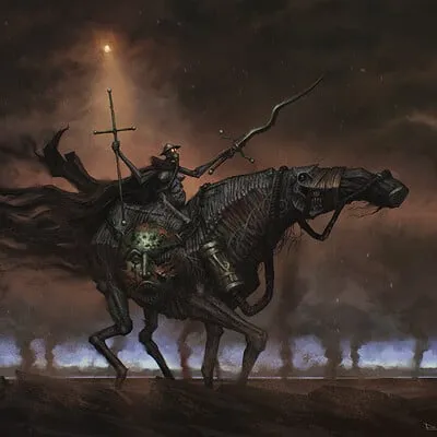 Symbolic surreal horror art by Dariusz Kieliszek