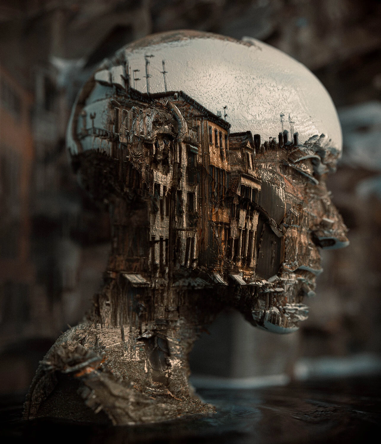 Digital and analog hybrid composition by Eyes of Lamia